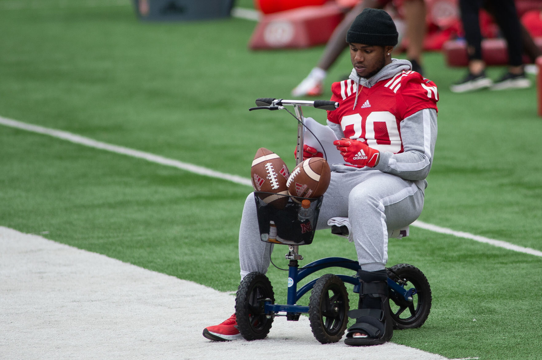 Nebraska football practice, 4.17